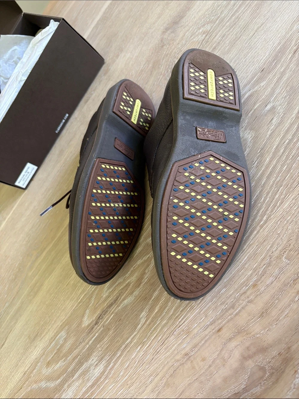 Kids Brown Leather Lace-Up Dress Shoes